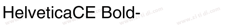 HelveticaCE Bold字体转换